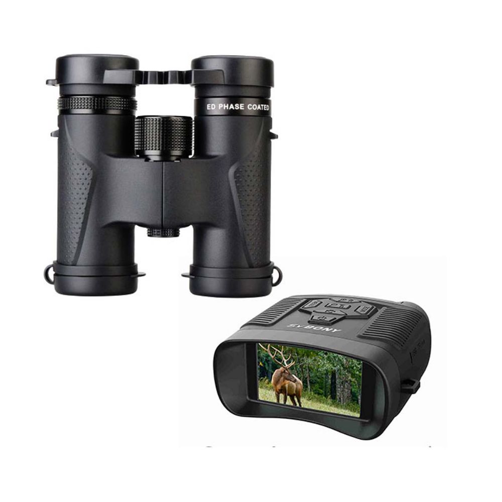 SV202 8x32ED Bak4 Binoculars -SA206 Night Vision Binocular Combination for Bird Watching